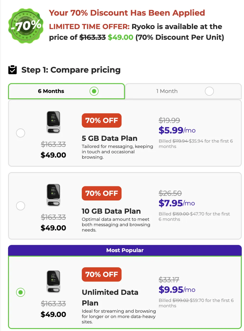 Ryoko Pro Official Order Page — Secure Checkout USA